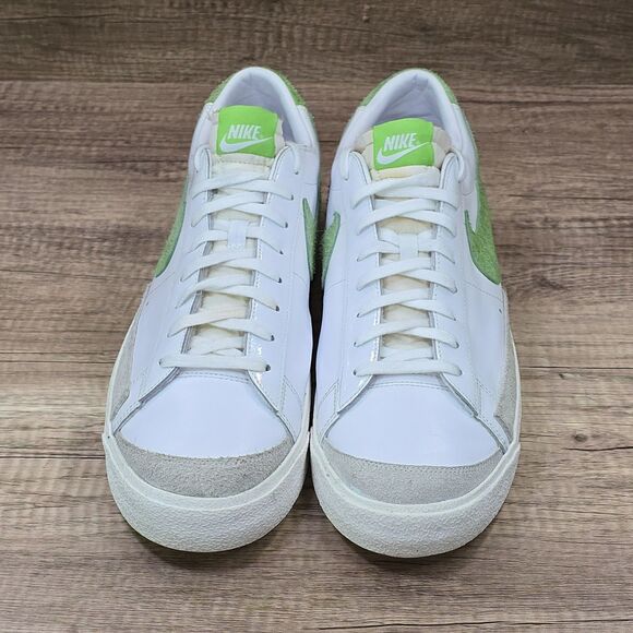 Nike Blazer \'77 Vintage Low Soccer Men\'s Sz 15 White Green Sneakers (DJ6193-100) main image 4